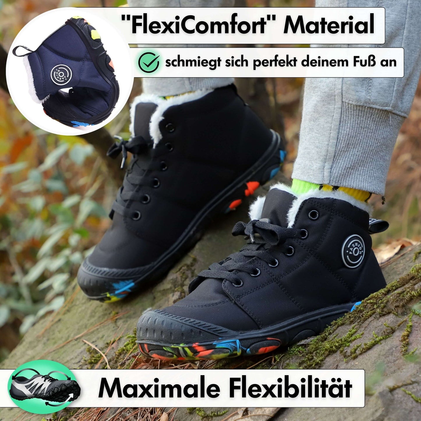 Winter Pro Kids - wasserfeste Kinder-Barfußschuhe