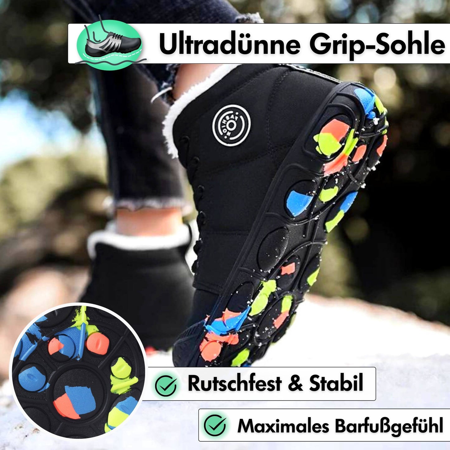 Winter Pro Kids - wasserfeste Kinder-Barfußschuhe