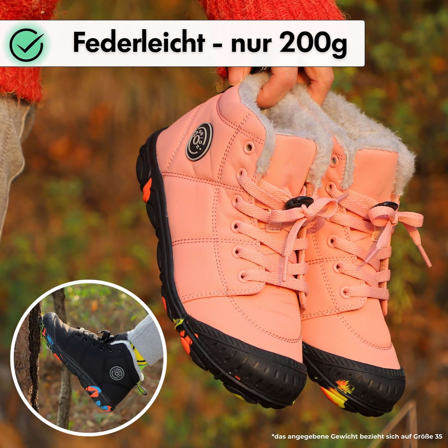 Winter Pro Kids - wasserfeste Kinder-Barfußschuhe