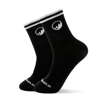 Mittelhohe Retro-Barfußsocken - Schwarz