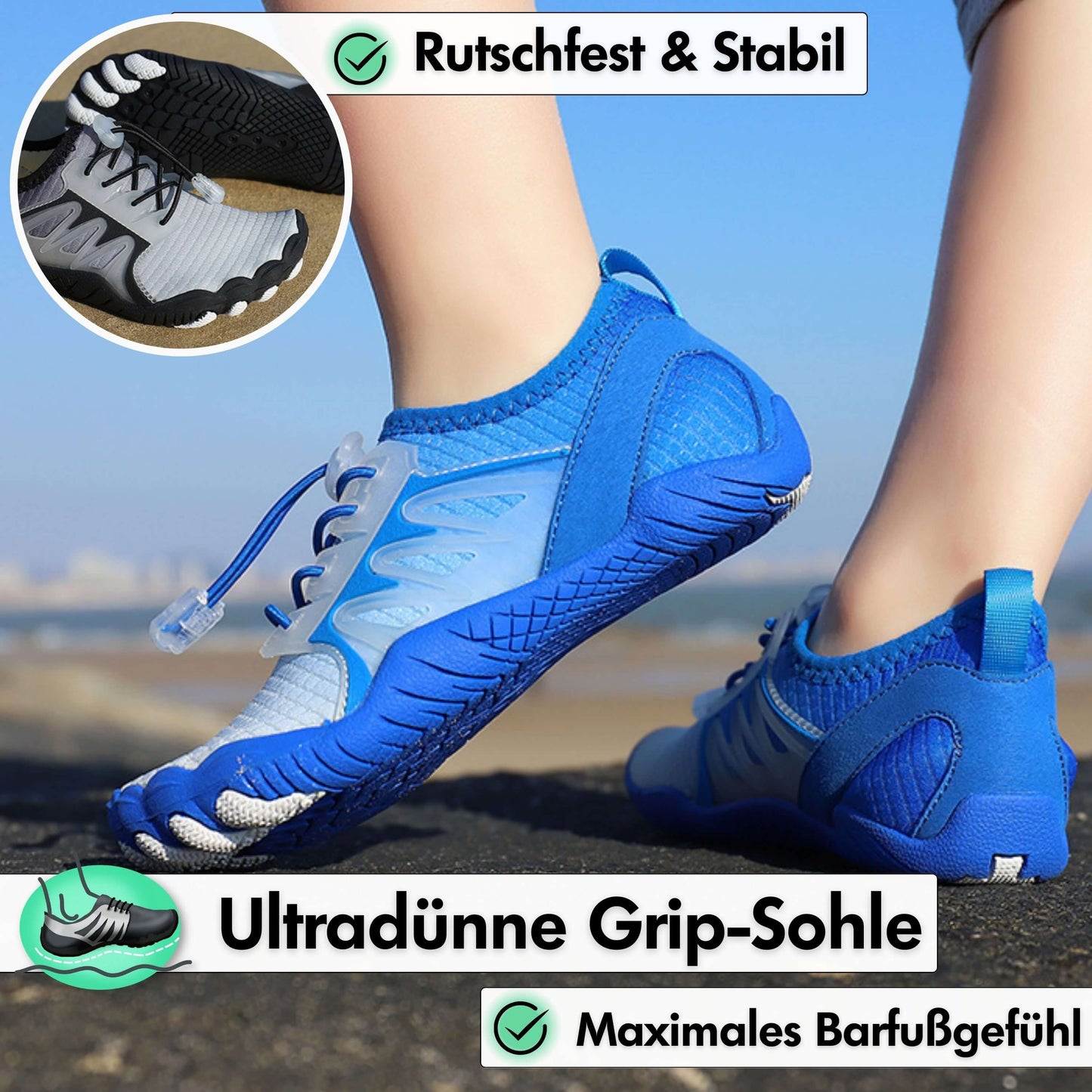 Kids Pro - rutschfeste Kinder-Barfußschuhe