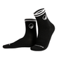 Mittelhohe Retro-Barfußsocken - Schwarz