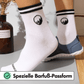 Mittelhohe Retro Barfußsocken - Weiß