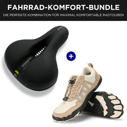 Fahrrad-Komfort-Bundle: Barfußschuhe + Fahrrad-Sattel