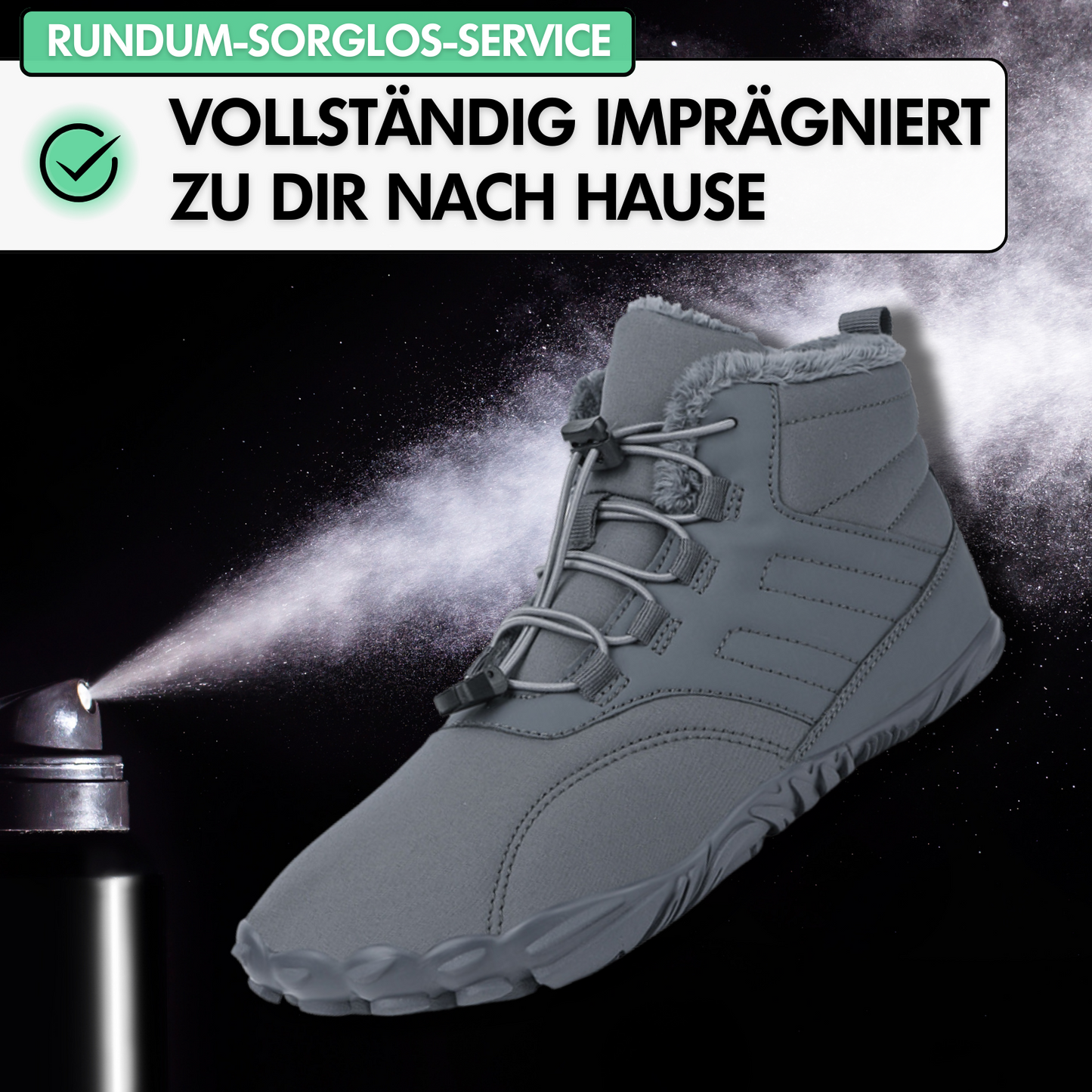 Rundum Imprägnierungs-Service (100% Schutz für Barfußschuhe)
