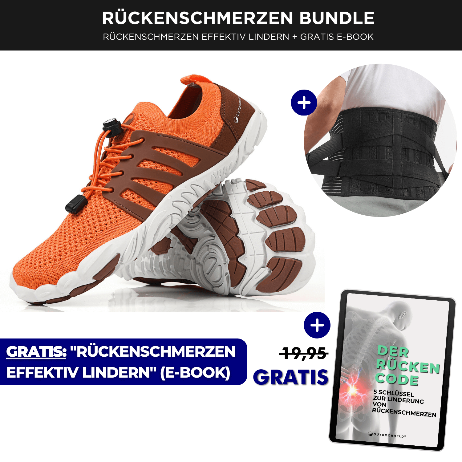 Rückenschmerzen Bundle Pro (Prime 1.0 + RückenSupport Pro + gratis E-Book)