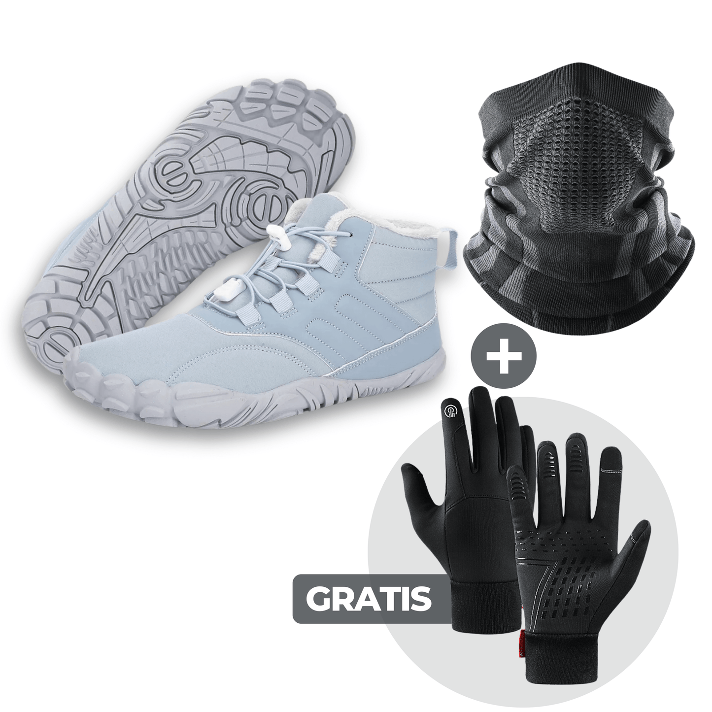 VIP BUNDLE: Winter Max Barfußschuhe + ThermoPro Halstuch + GRATIS ThermoPro Handschuhe