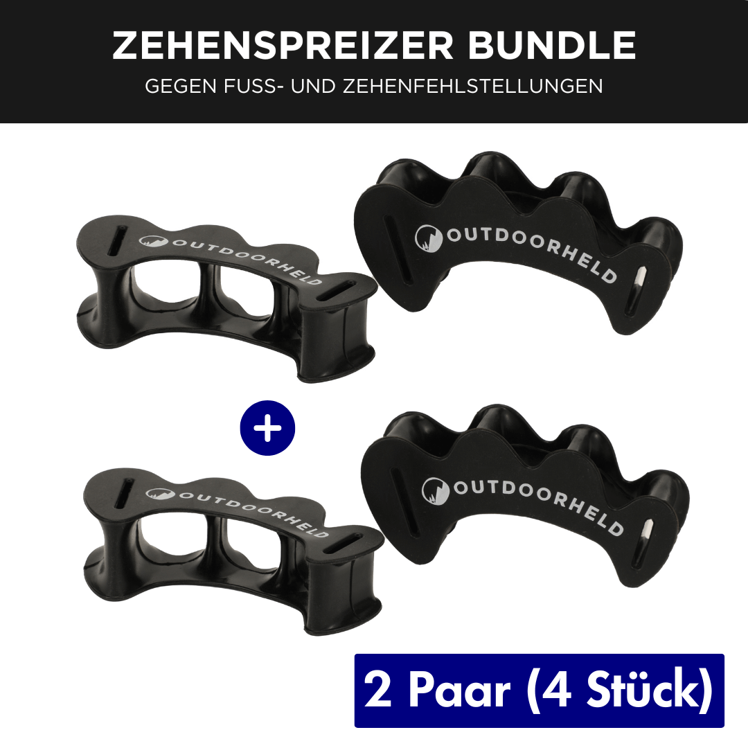 Zehenspreizer-Spar-Bundle: 2x Zehenspreizer - für alle Zehenformen geeignet