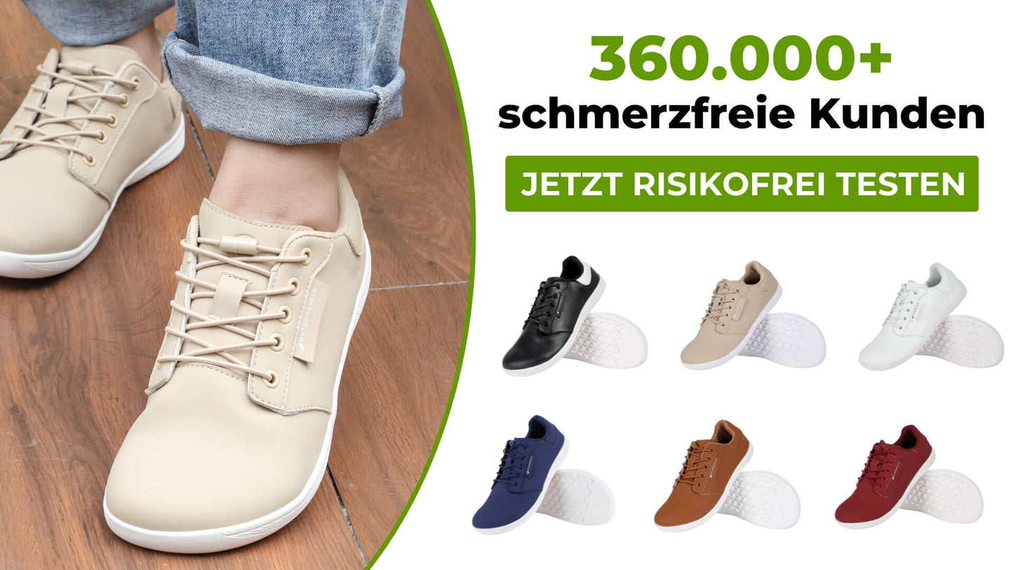 CASUAL-BUNDLE: Casual Prime + 2x Barfußsocken + GRATIS OrthoMax Einlegesohlen