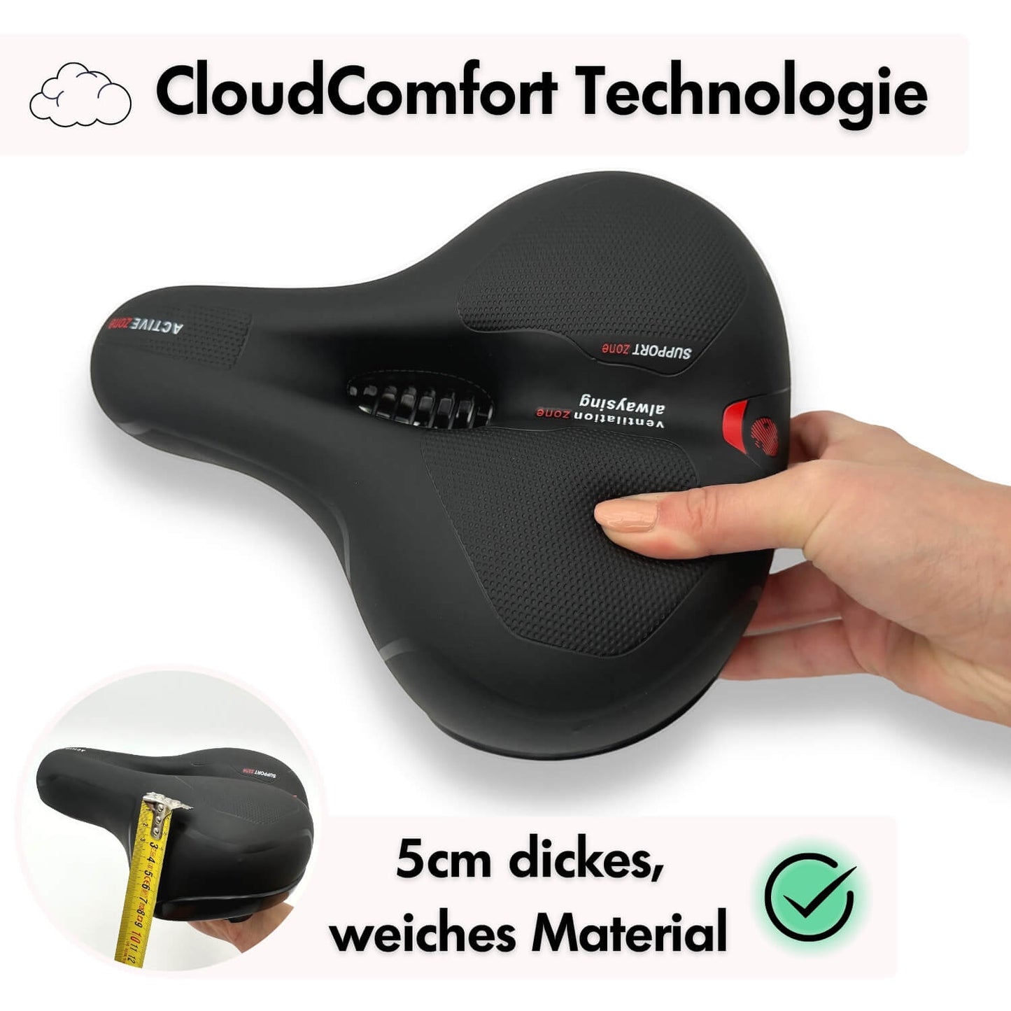 CloudComfort Pro - Wolkenweicher Radsattel